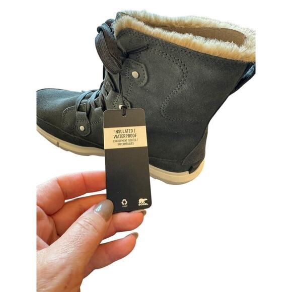 Sorel NEW Explorer Next Joan Waterproof Boots Women’s US 9.5 Gray Insulated - Picture 6 of 10